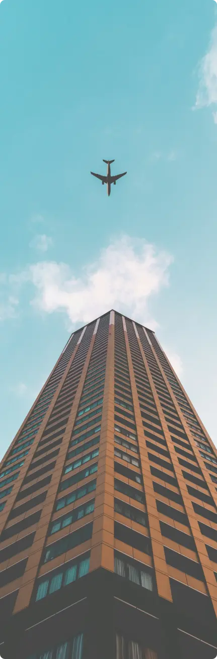 a picture of the top of a building under building